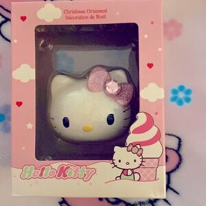 Hello Kitty Glitter Christmas Ornament